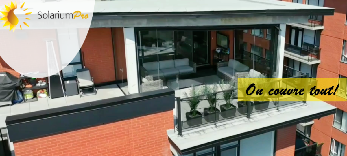 Rideaux en verre COVER - Solarium condo penthouse