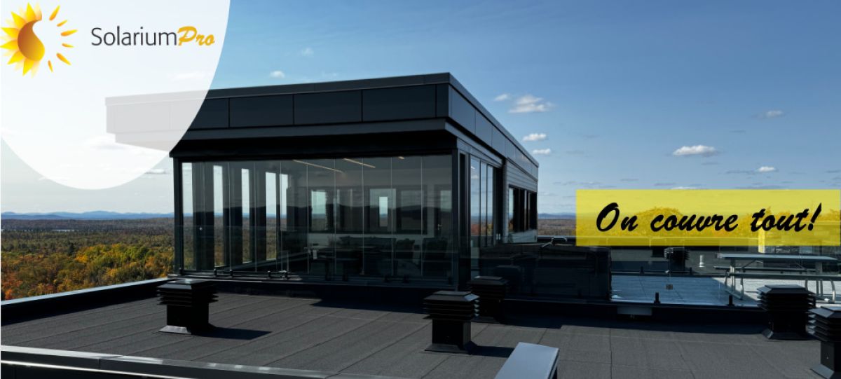 Rideaux de verre Cover - solarium toit