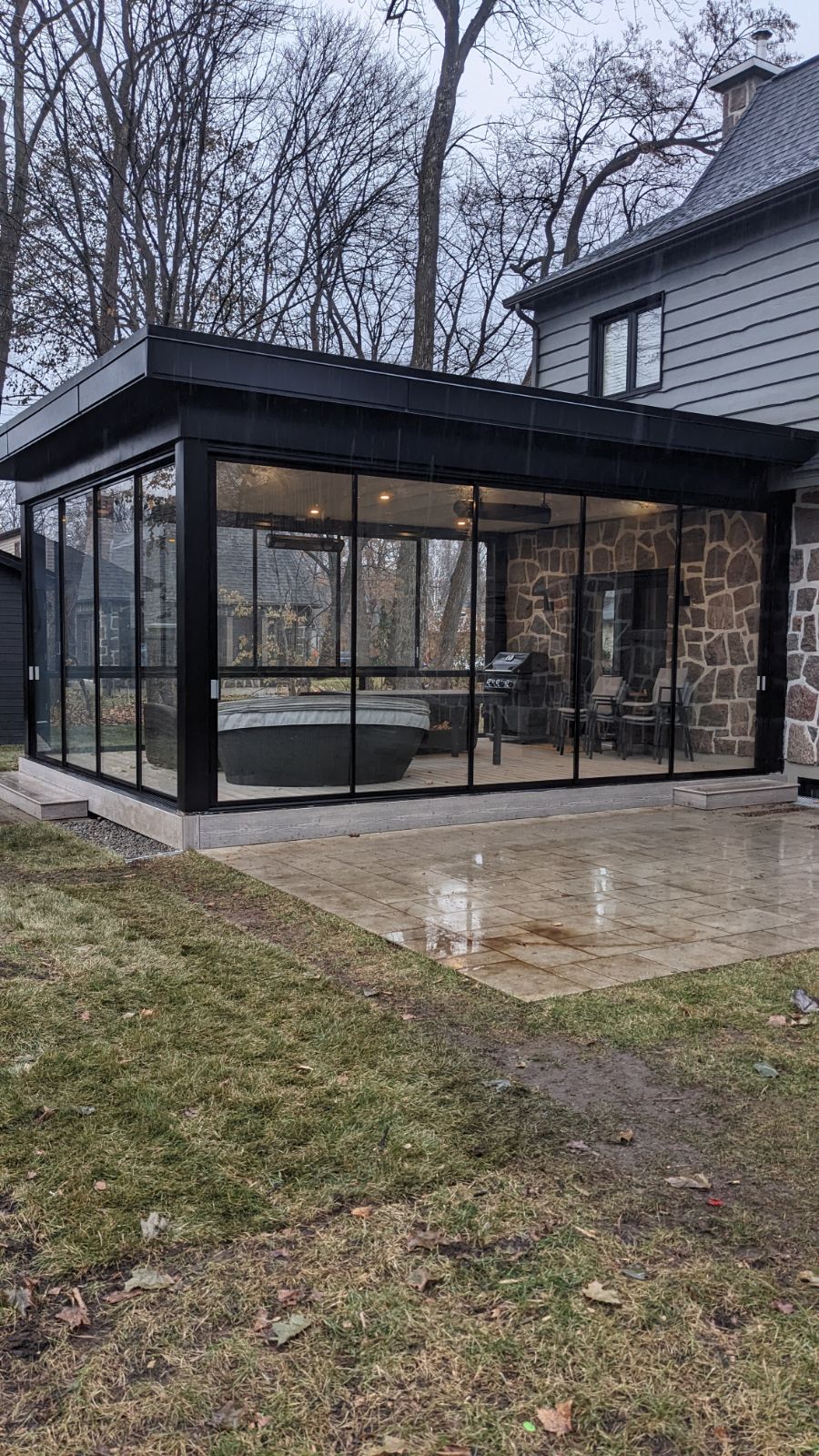 Rideaux de verre Cover - solarium