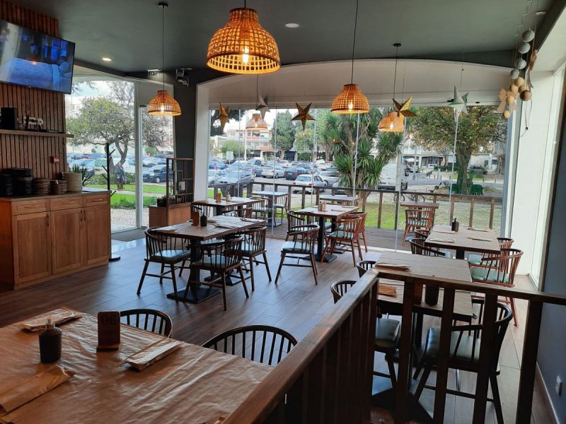 rideaux de verre- commercial - restaurant