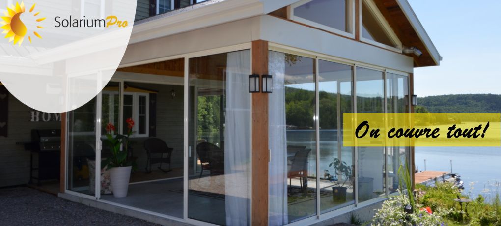 Rideaux en verre avec cadres AIKA - solarium 3